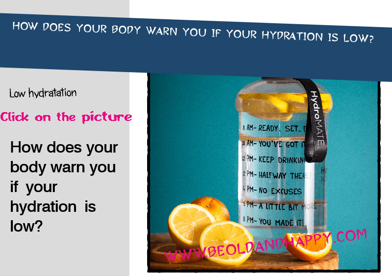 How does your body warn you if your hydration is low